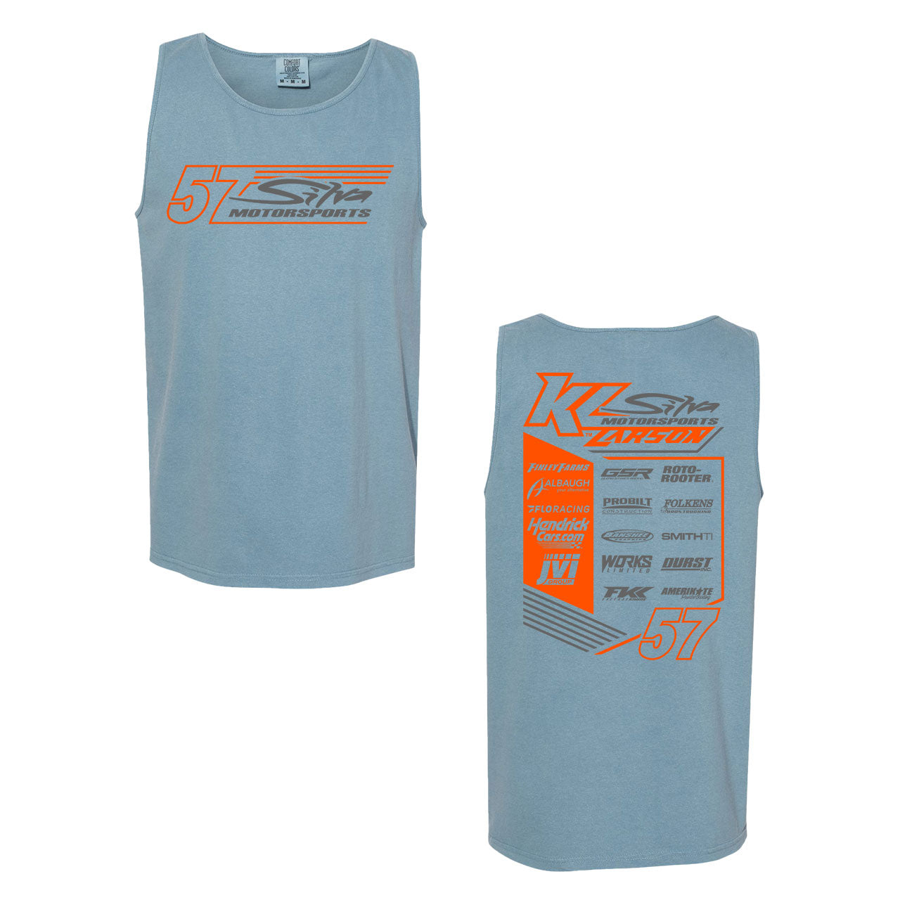 2025 57 Crew Design- Adult Ice Blue Tank Top