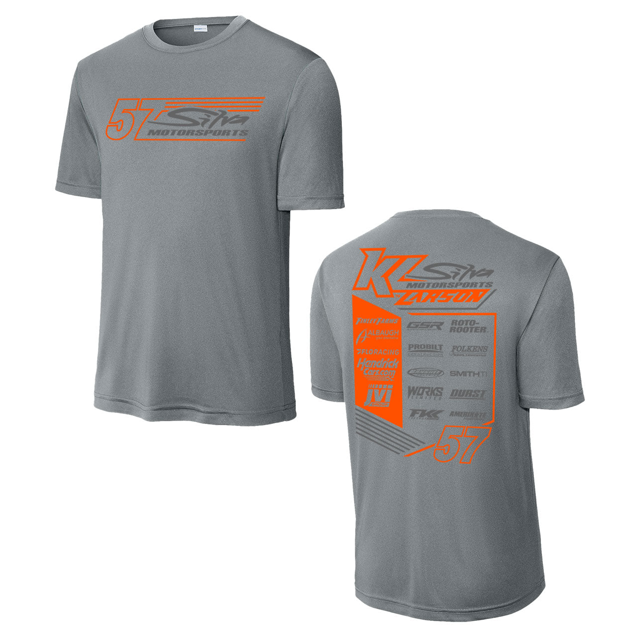 2025 57 Crew Design- Adult Grey Concrete Sport-Tek T-Shirt