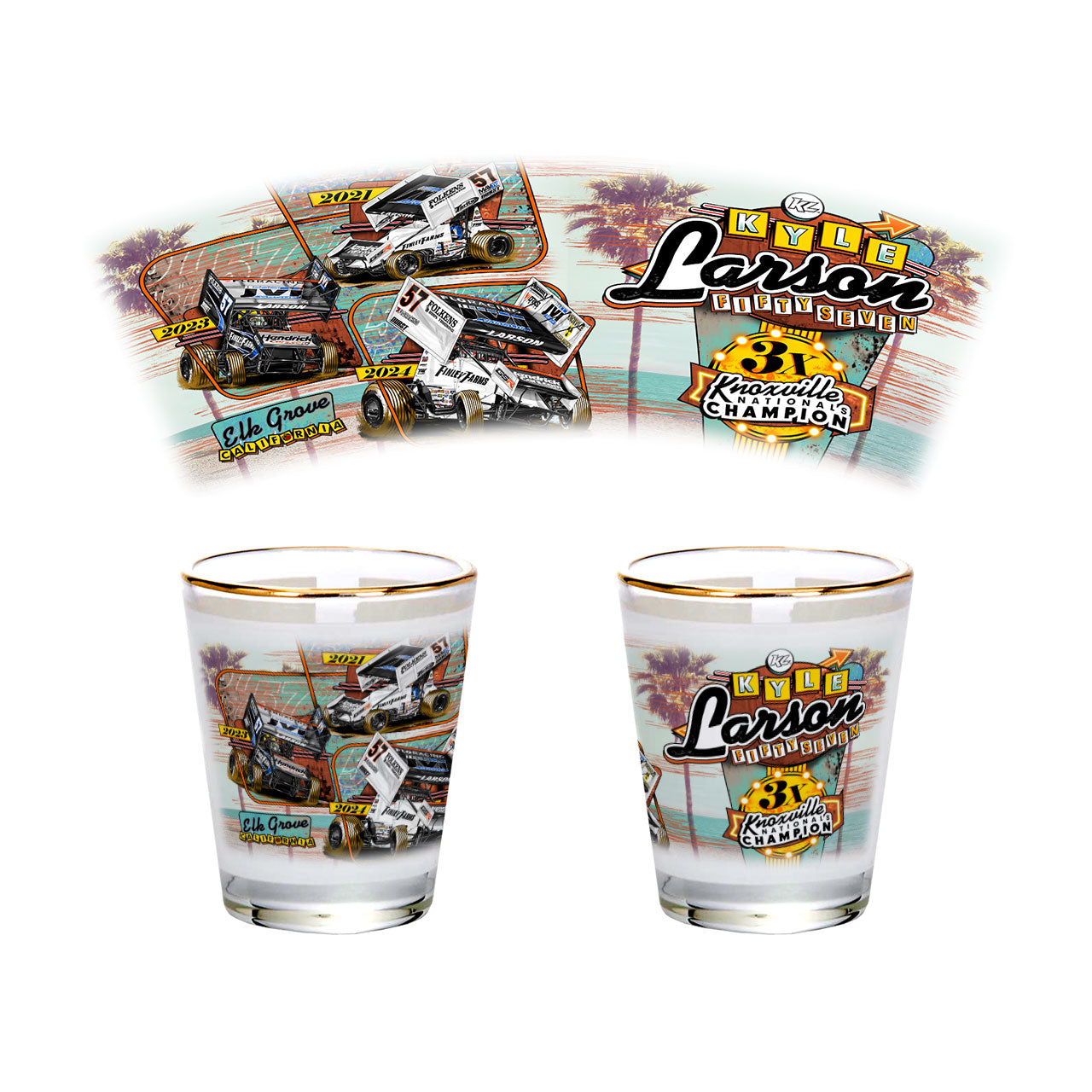 Winners' Row Design- Shot Glass