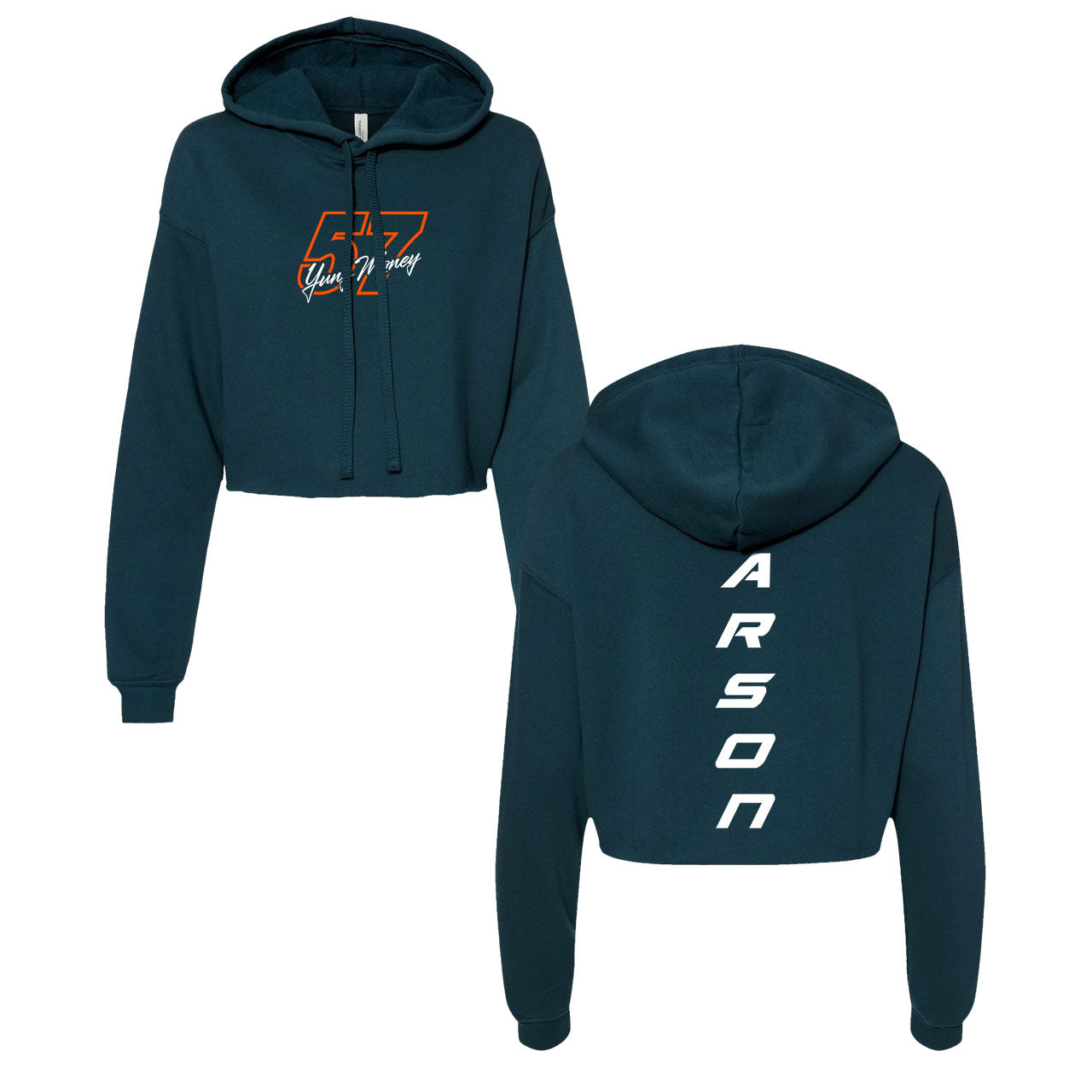 57 Ladies Design- Adult Atlantic Cropped Hooded Sweatshirt
