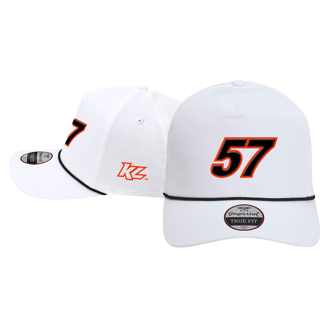 KL 57 White/Black Rope Snapback Hat