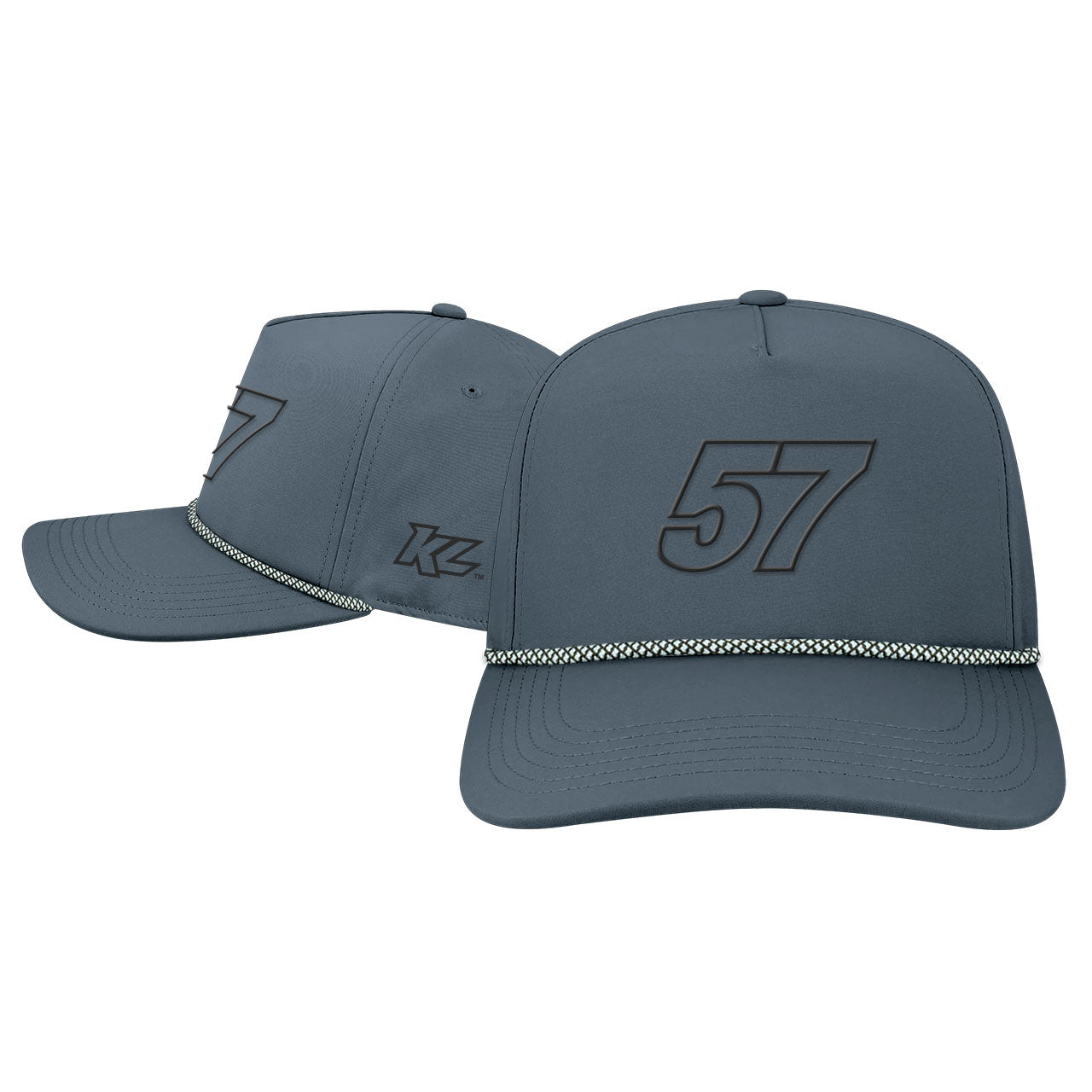 KL Sea Blue 57 Outline Snapback Hat