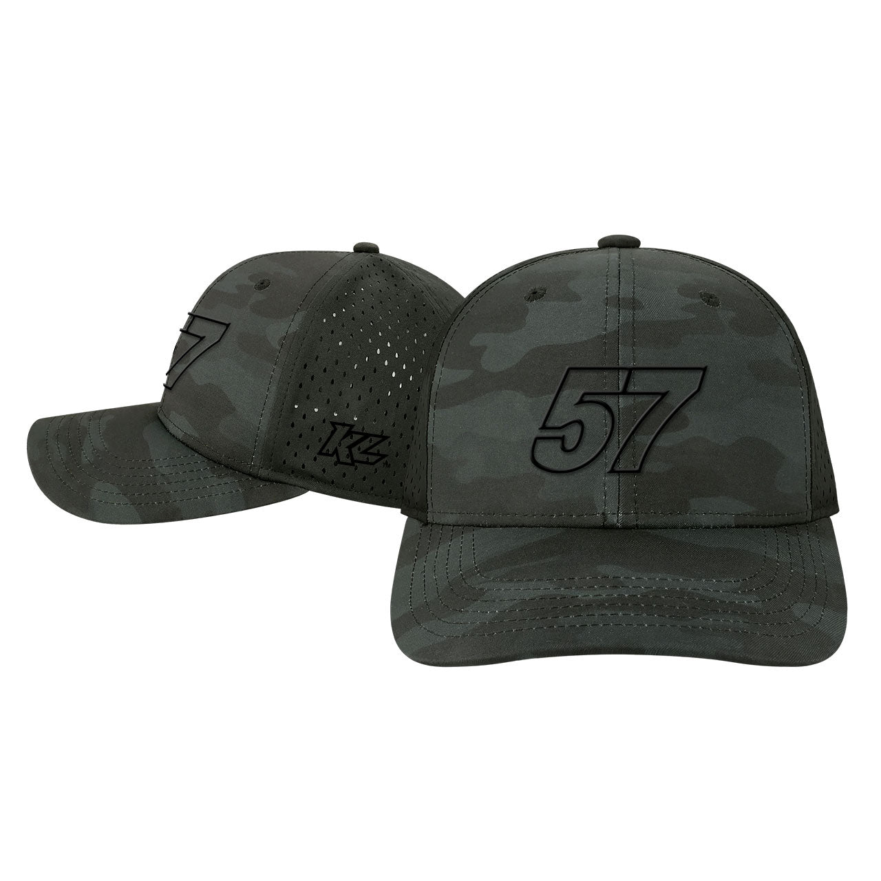 KL 57 Outline Hat- Black Camo YOUTH REMPA Adjustable