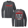 2024 #6 Crew Design- Adult Heather Charcoal Softstyle Long Sleeve Shirt