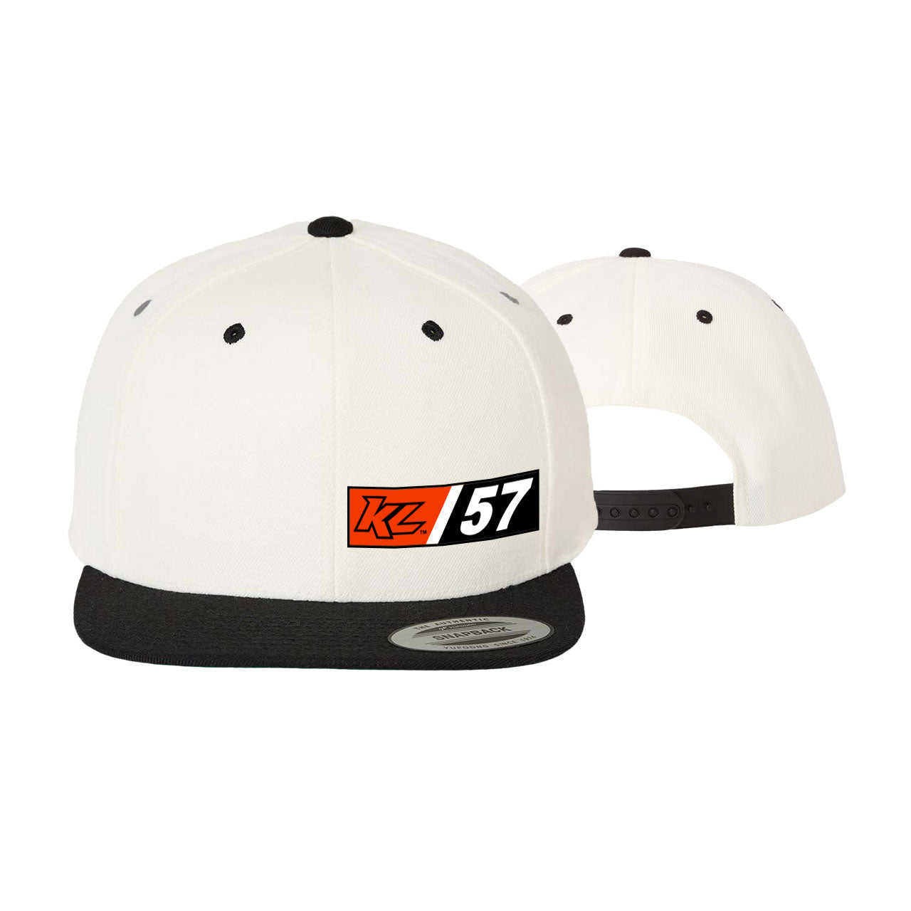 KL/57 Cut It Snapback Hat- Natural/Black