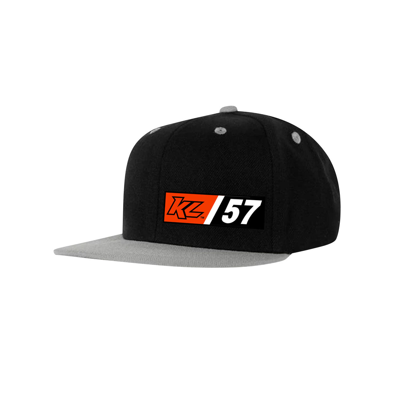 KL/57 Cut It Youth Snapback Hat- Black/Grey