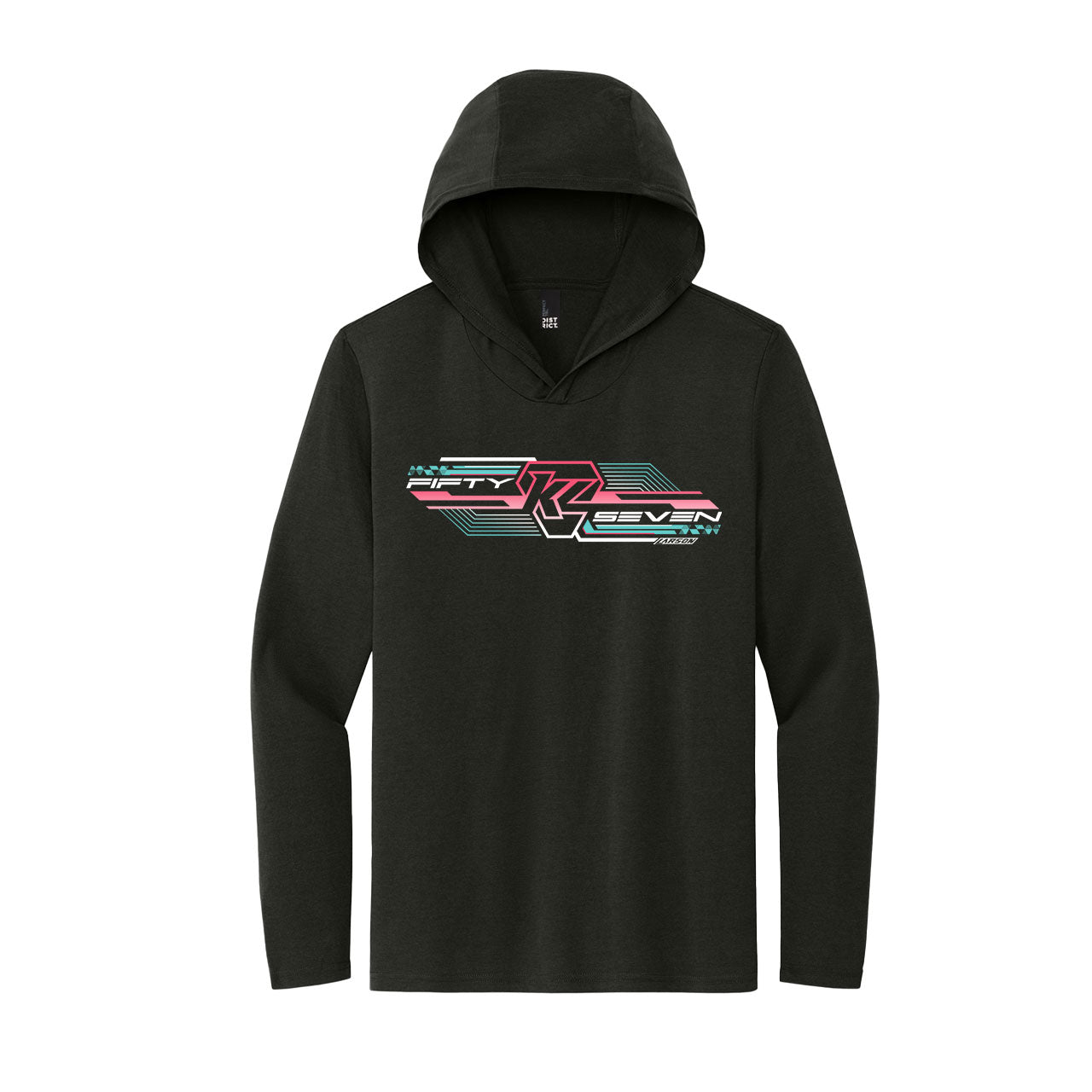 Future is Now Lifestyle Design- Adult Black Lightweight Hooded Long Sleeve