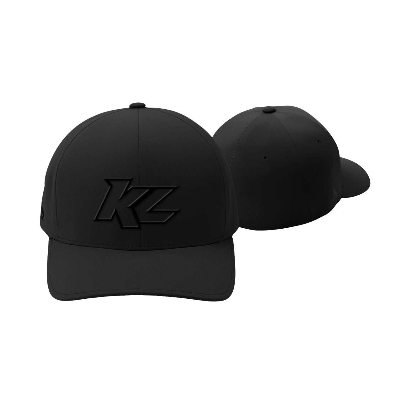 KL Tonal Puff Fitted Hat- Black
