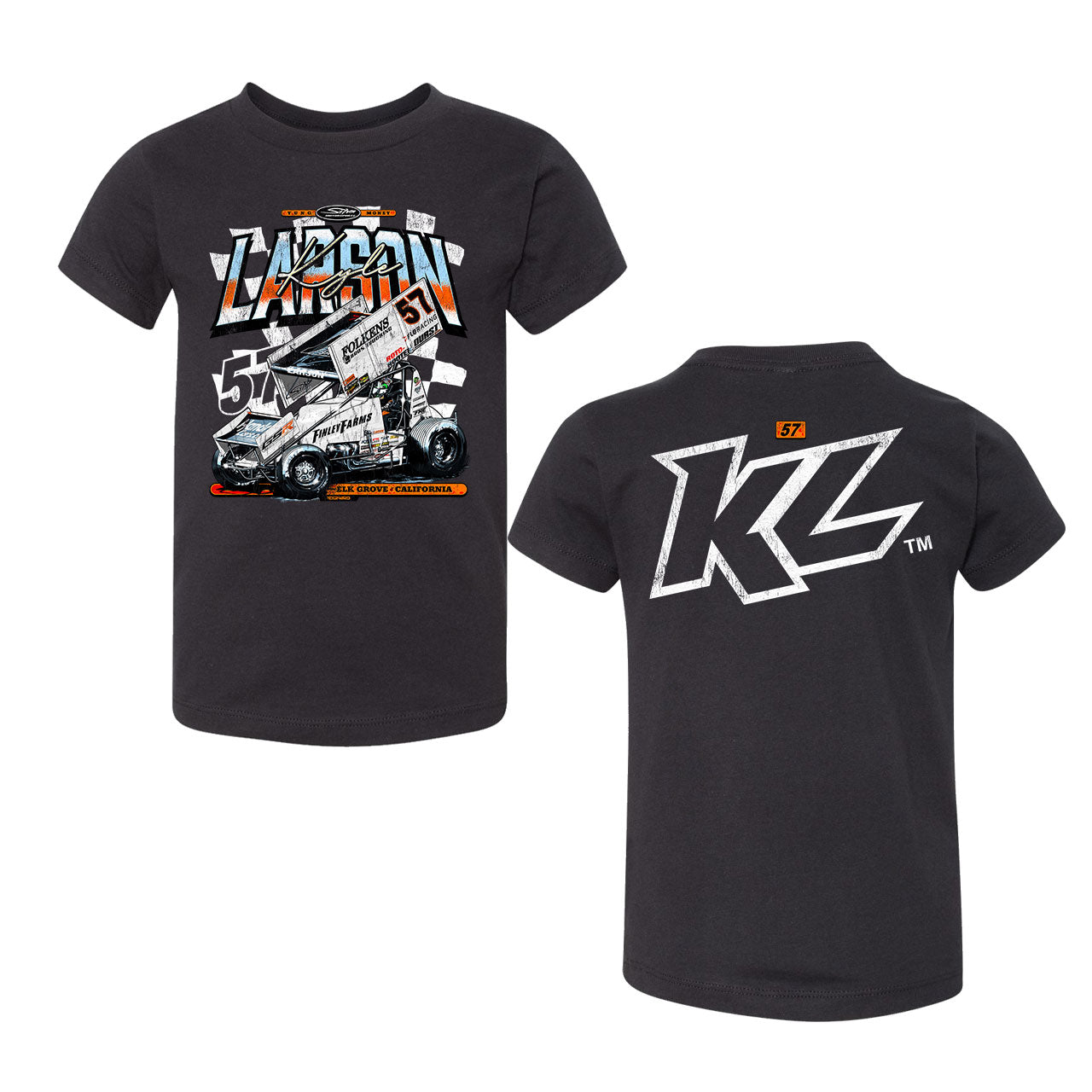 From the Front Design- Toddler Black T-Shirt