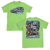 2023 2X Knoxville Nationals Champion Design- Adult Neon Green T-Shirt