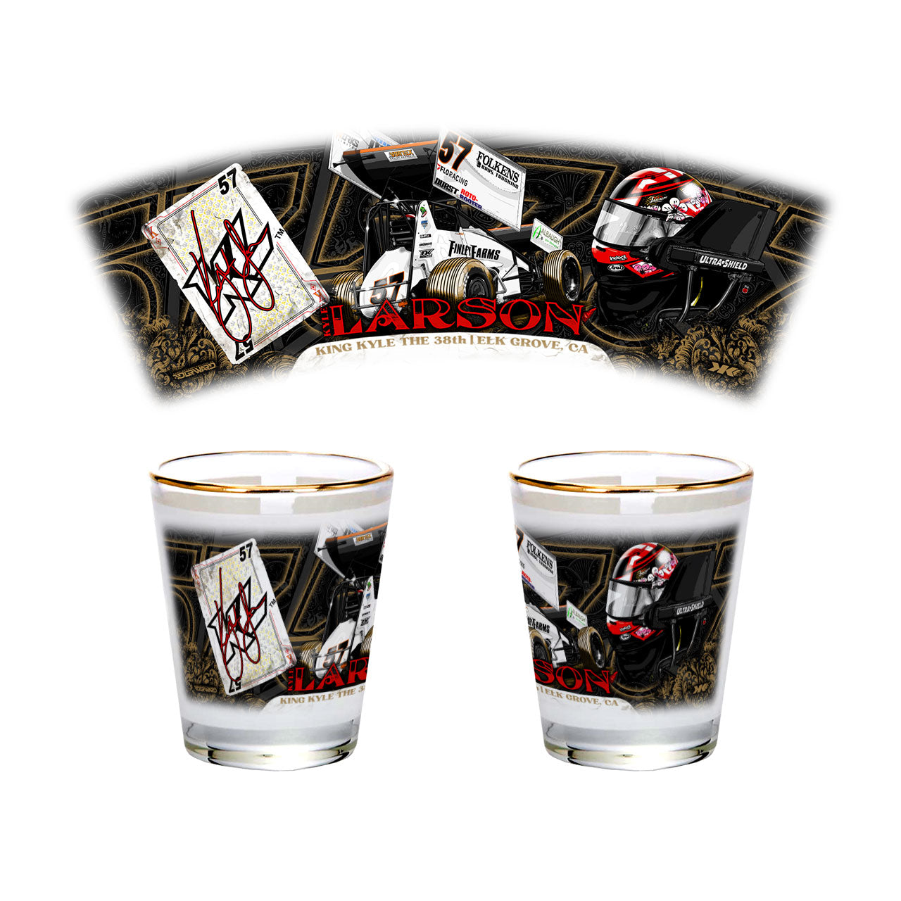 King of the Deck Design- Shot Glass