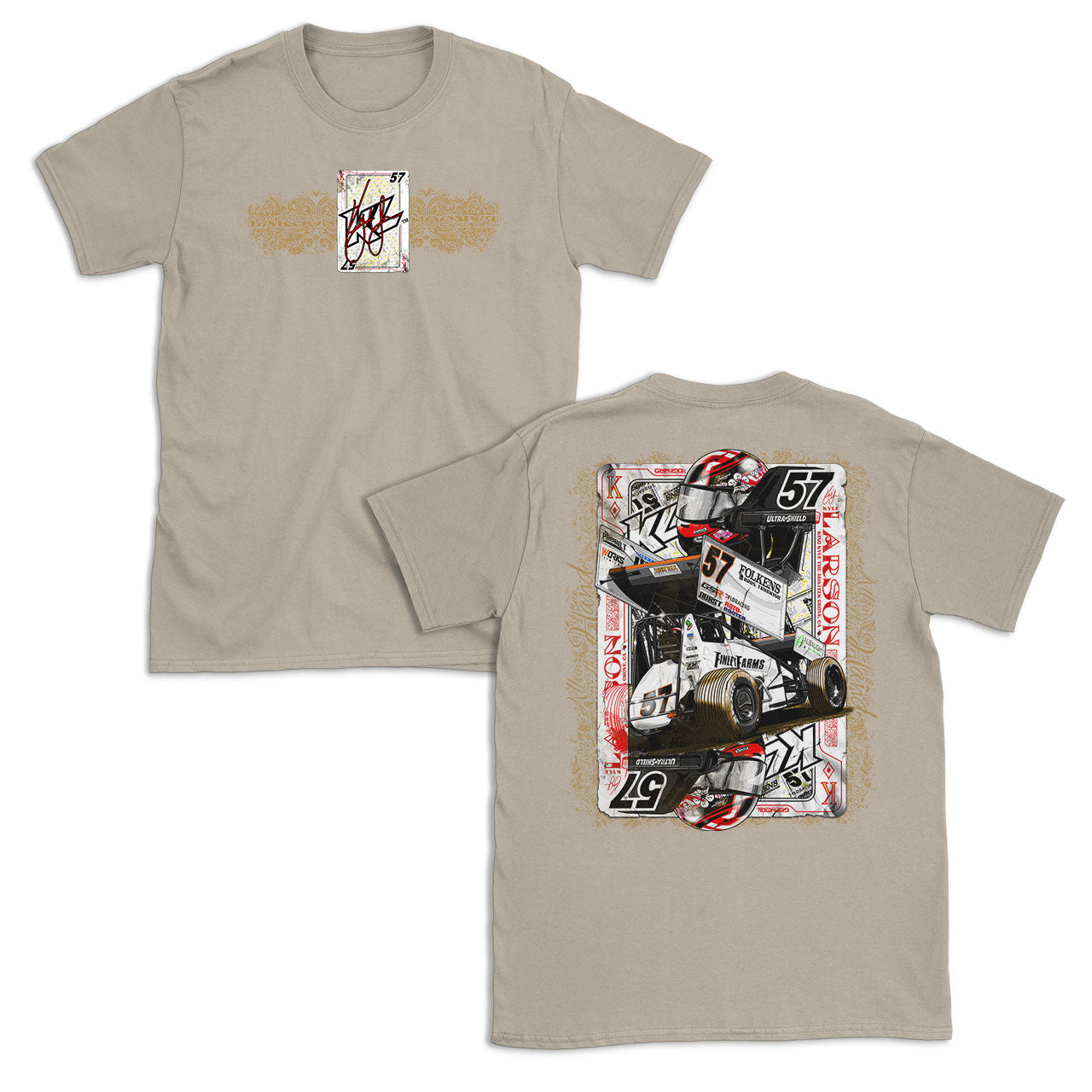 King of the Deck Design- Adult Sand T-Shirt