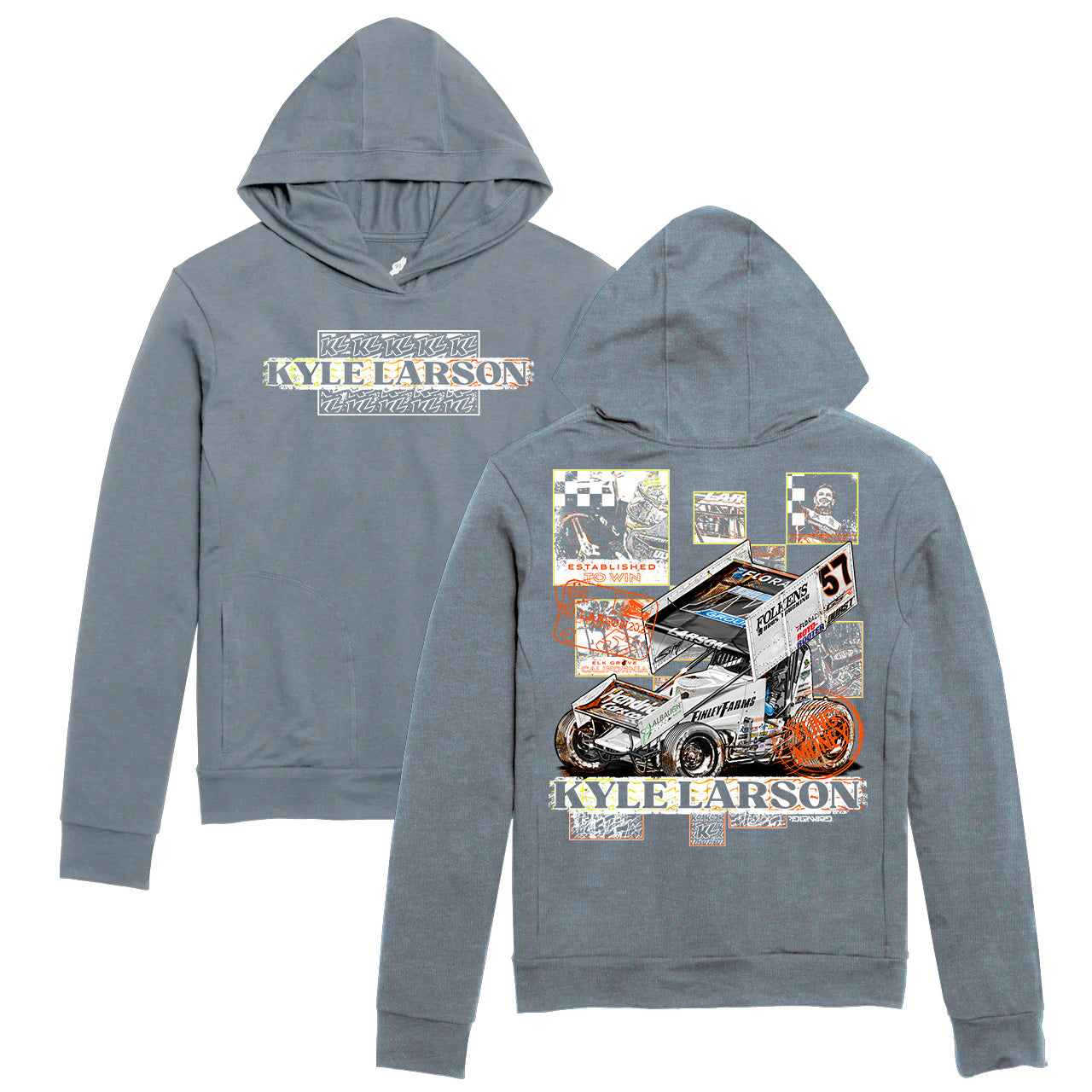 Checkered Scenes Design- Adult Riviera Thin/Lightweight Hoodie