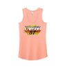 Checkers Design- Adult Heather Dusty Peach Women's Tank Top