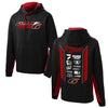 KL #6 Crew Design- Adult Black/Deep Red Sport-Tek Hooded Sweatshirt