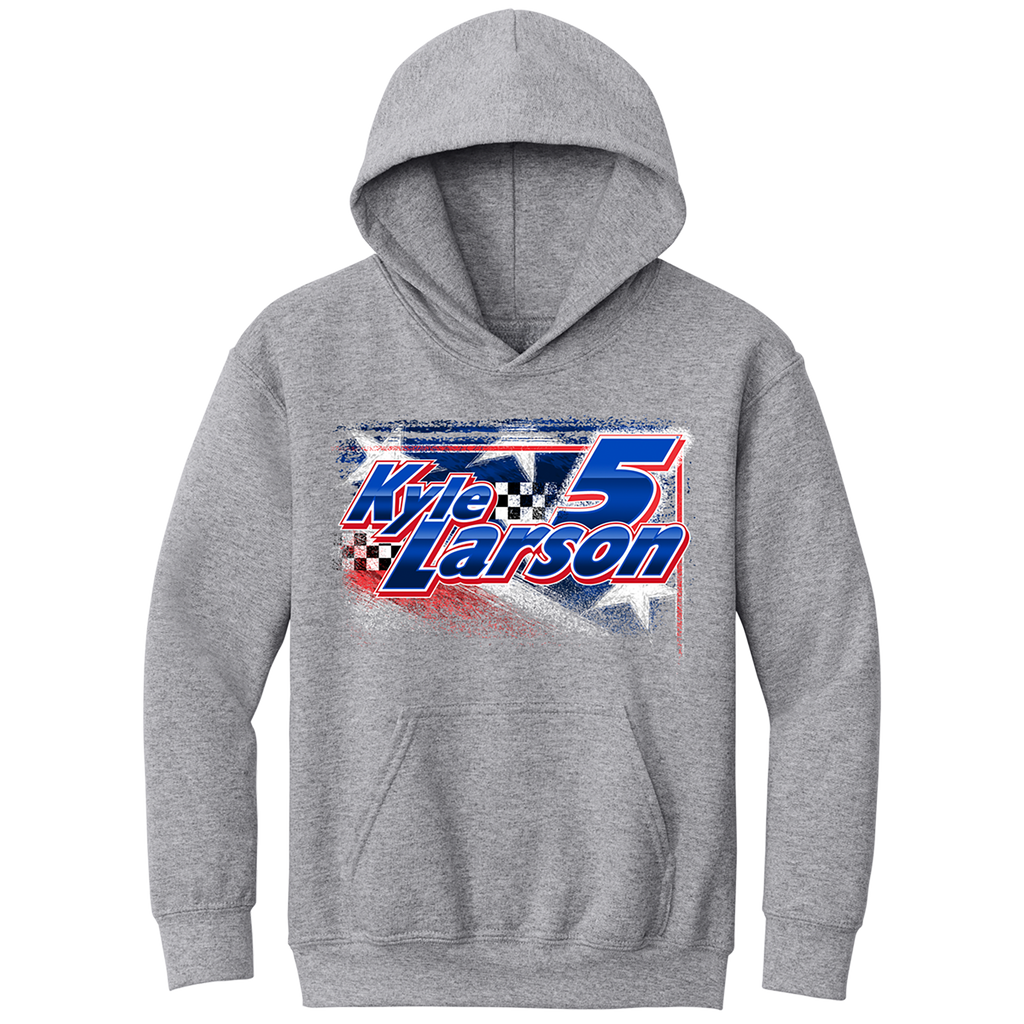 KL No.5 2025 Design- Youth Sport Grey Hooded Sweatshirt