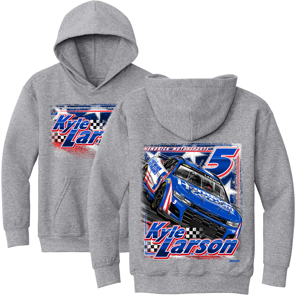 KL No.5 2025 Design- Youth Sport Grey Hooded Sweatshirt