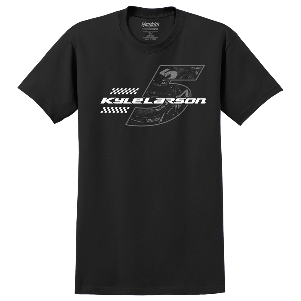 KL No. 5 Tonal Design- Adult Black T-Shirt