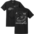 KL No. 5 Tonal Design- Adult Black T-Shirt