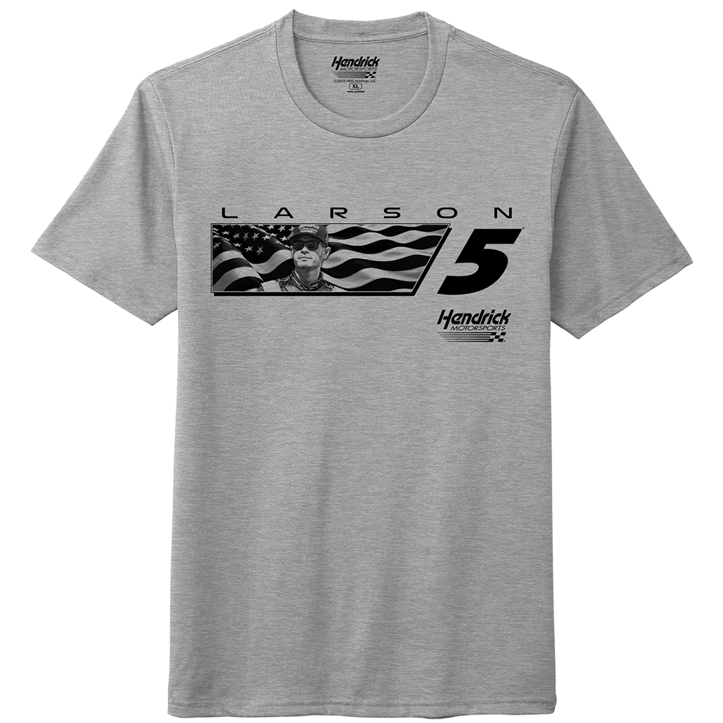 KL No.5 Flag Design- Adult Heather Grey T-Shirt