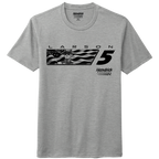 KL No.5 Flag Design- Adult Heather Grey T-Shirt