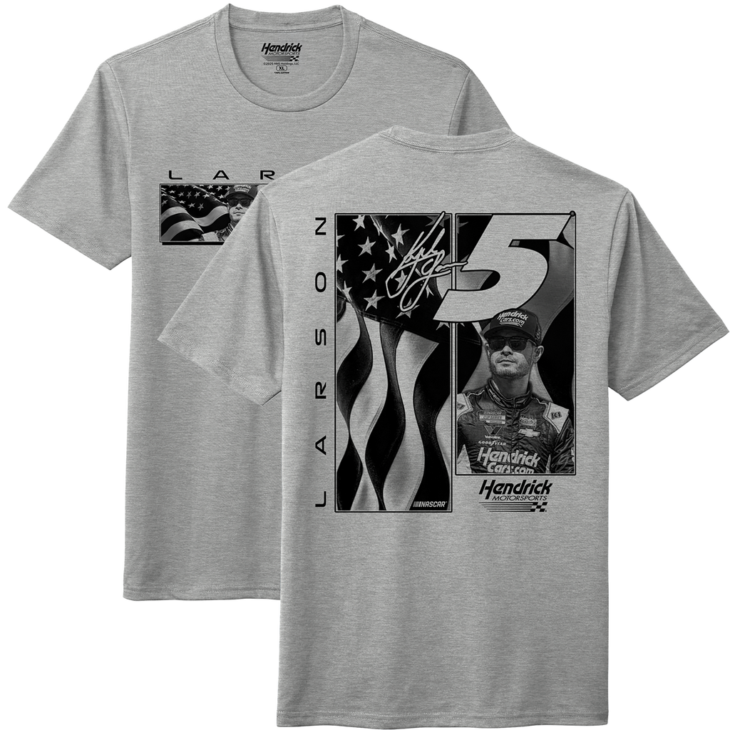 KL No.5 Flag Design- Adult Heather Grey T-Shirt