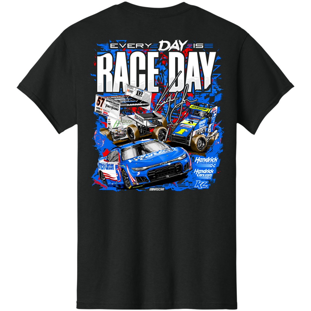 2026 Everyday is Raceday Design- Adult Black T-Shirt