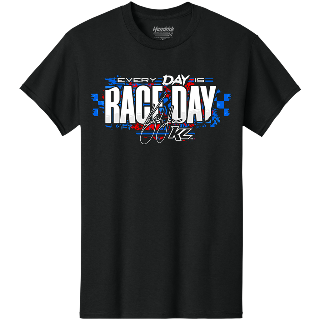 2026 Everyday is Raceday Design- Adult Black T-Shirt