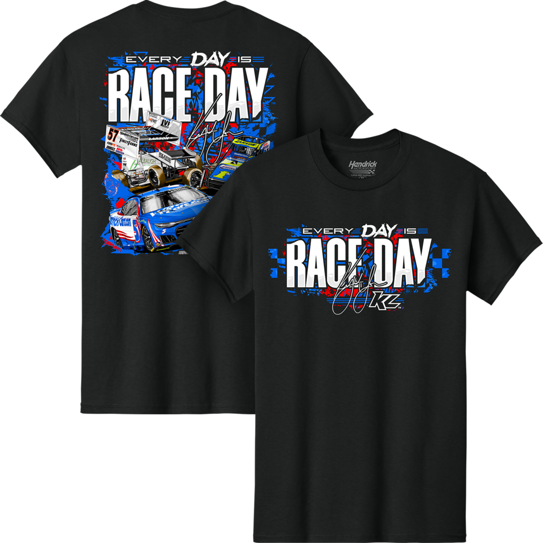2026 Everyday is Raceday Design- Adult Black T-Shirt