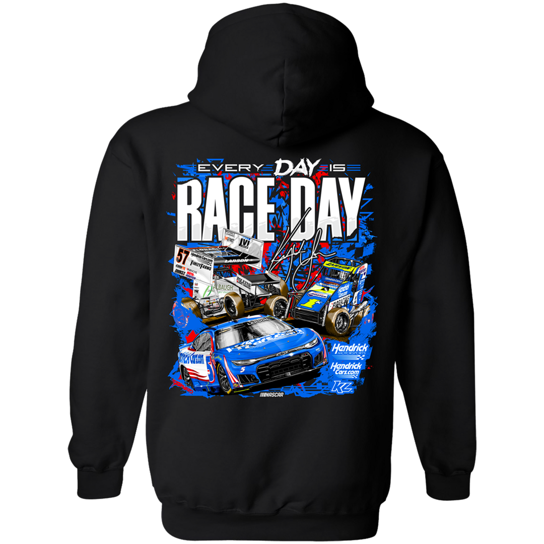 2026 Everyday is Raceday Design- Adult Black Hooded Sweatshirt