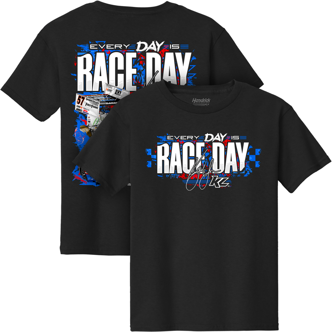 2026 Everyday is Raceday Design- Youth Black T-Shirt