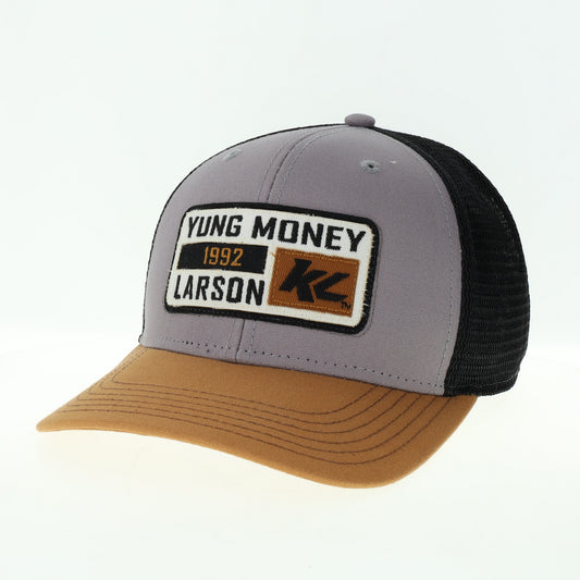 KL Yung Money 1992 Hat- Grey/Caramel/Black Trucker Snapback