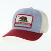 KL Elk Grove, CA Bear Hat- Melange Light Blue/Cardinal/Stone Trucker Snapback