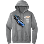 KL5/KL17 HendrickCars.Com H1100 Dual Design- Adult Graphite Heather Grey Hooded Sweatshirt