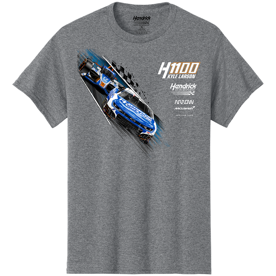 KL5/KL17 HendrickCars.Com H1100 Dual Design- Adult Graphite Heather Grey T-Shirt