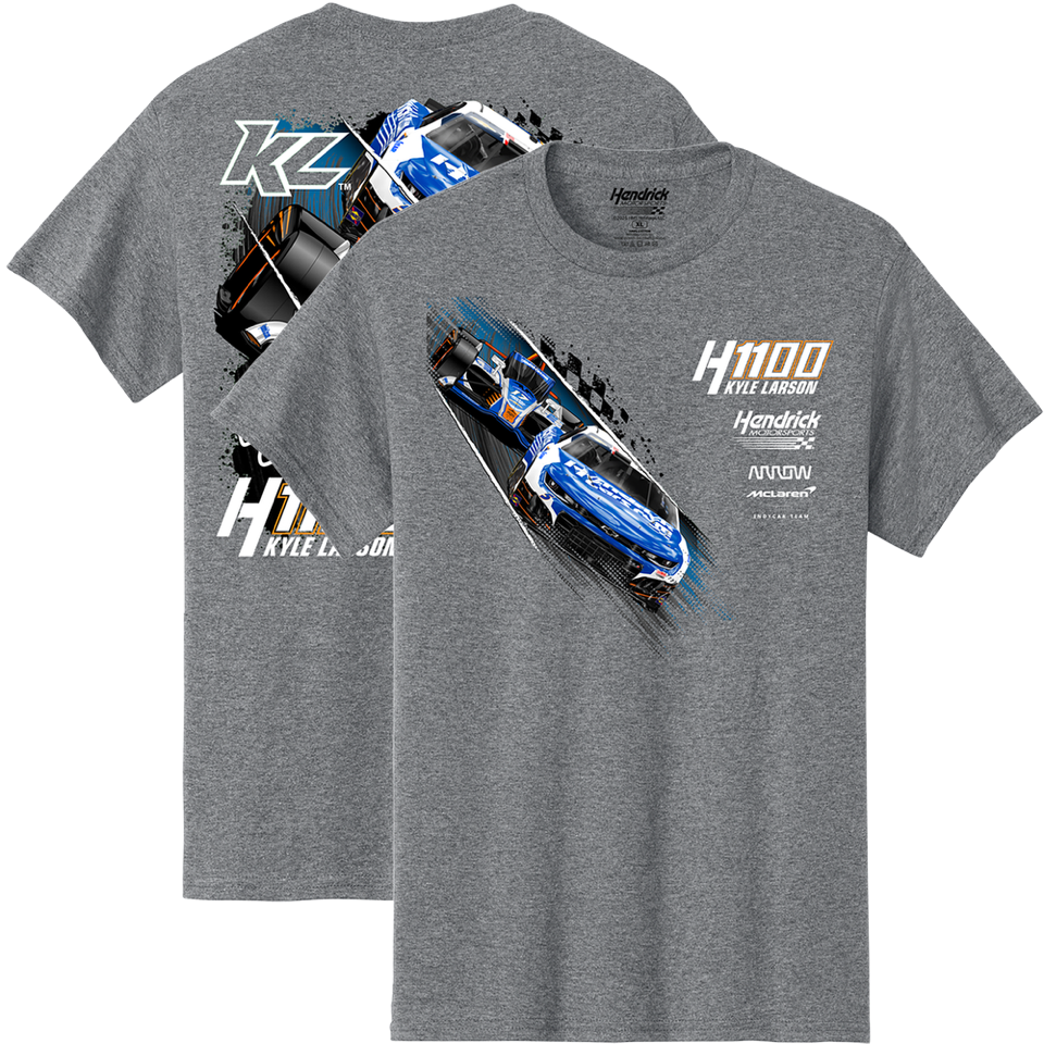 KL5/KL17 HendrickCars.Com H1100 Dual Design- Adult Graphite Heather Grey T-Shirt