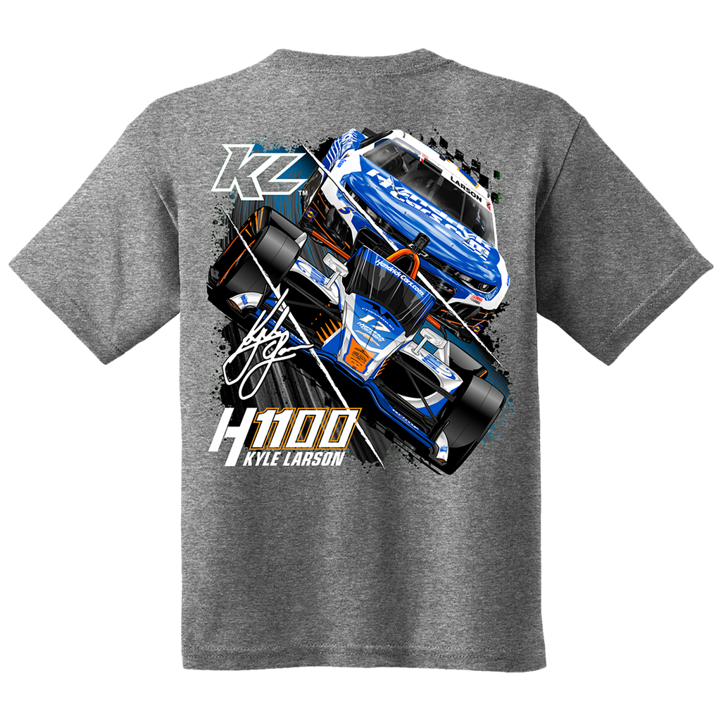 KL5/KL17 HendrickCars.Com H1100 Dual Design- Youth Graphite Heather Grey T-Shirt