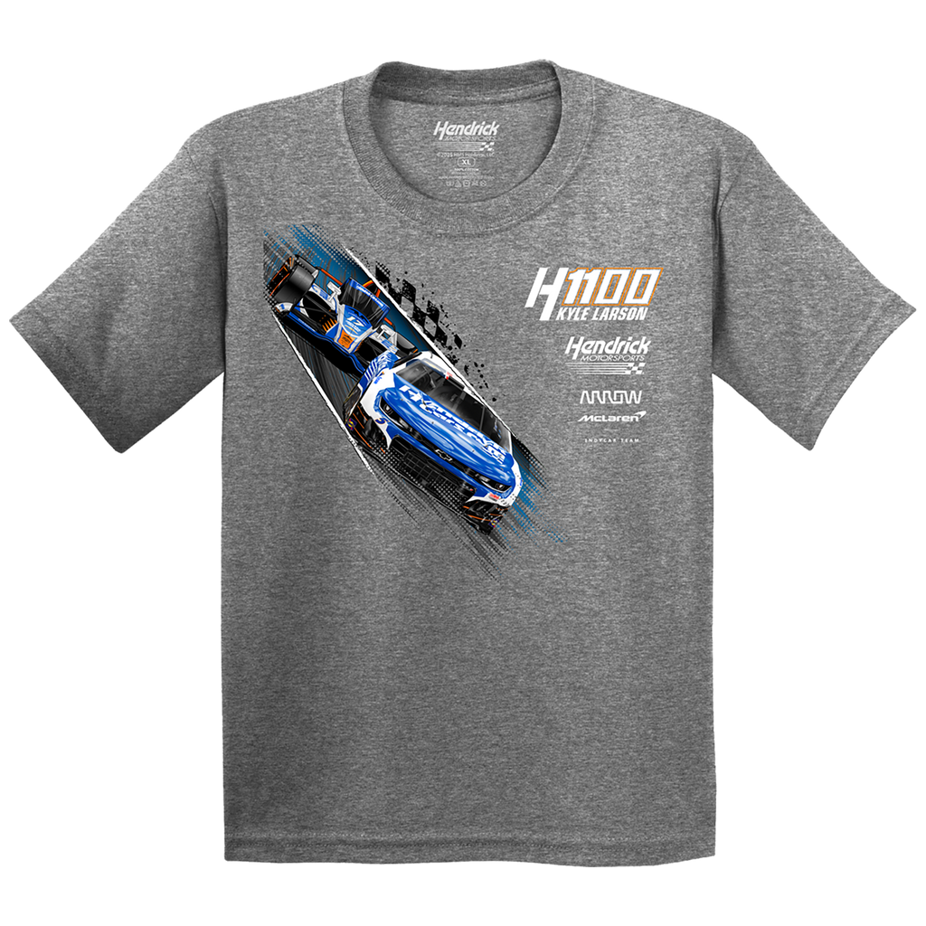KL5/KL17 HendrickCars.Com H1100 Dual Design- Youth Graphite Heather Grey T-Shirt