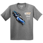 KL5/KL17 HendrickCars.Com H1100 Dual Design- Youth Graphite Heather Grey T-Shirt