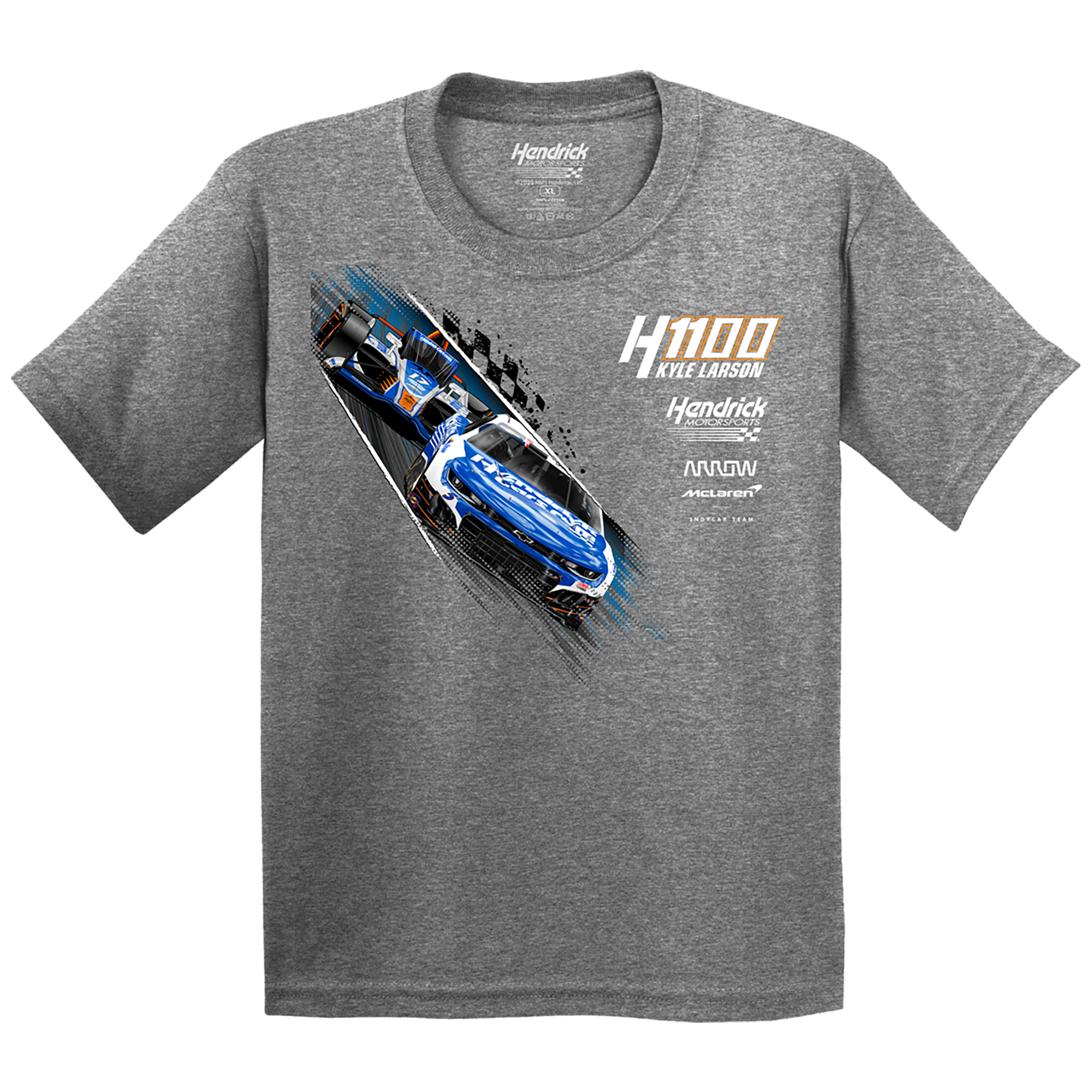 KL5/KL17 HendrickCars.Com H1100 Dual Design- Youth Graphite Heather Grey T-Shirt