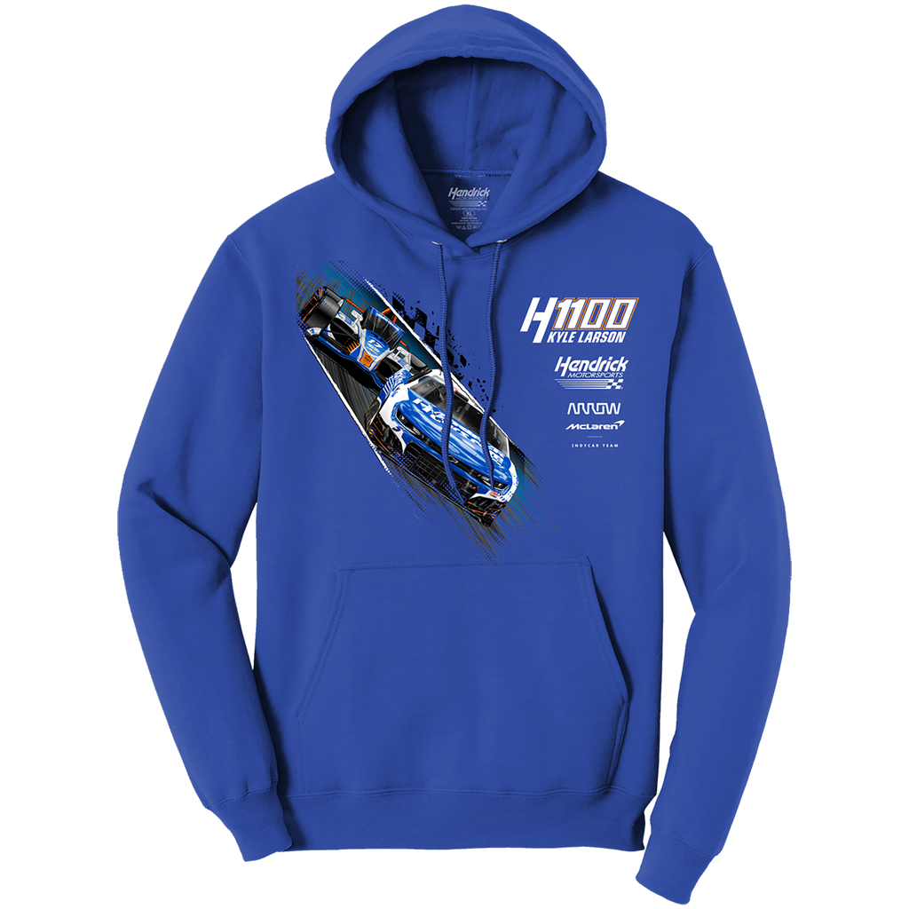 KL5/KL17 HendrickCars.Com H1100 Dual Design- Adult Royal Hooded Sweatshirt