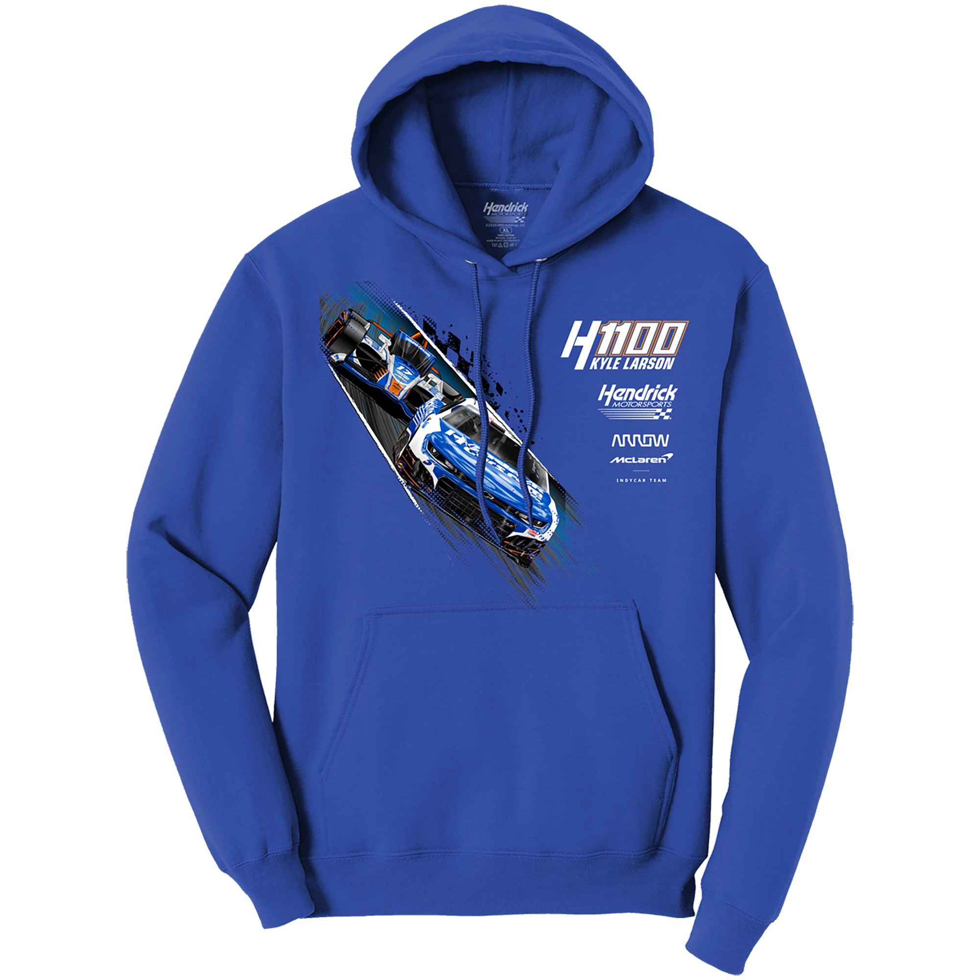 KL5/KL17 HendrickCars.Com H1100 Dual Design- Adult Royal Hooded Sweatshirt
