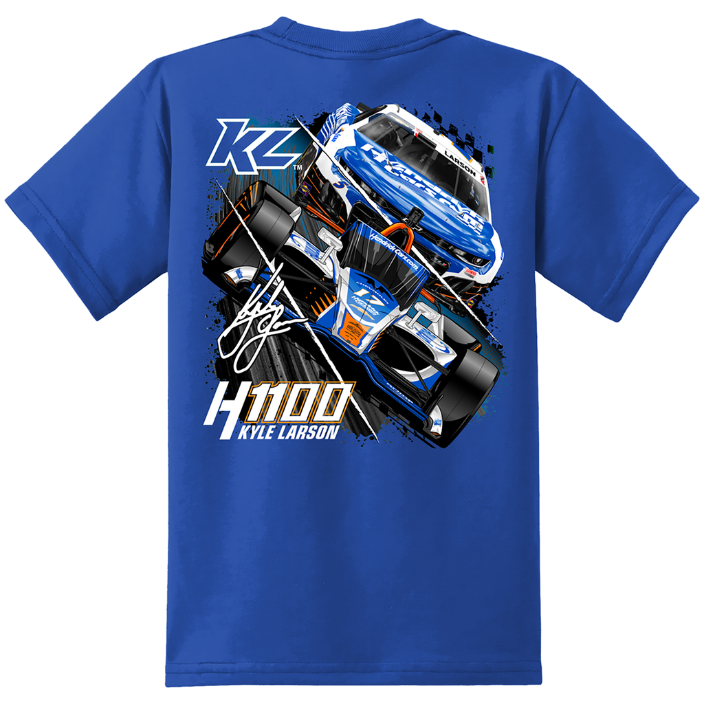 KL5/KL17 HendrickCars.Com H1100 Dual Design- Youth True Royal T-Shirt