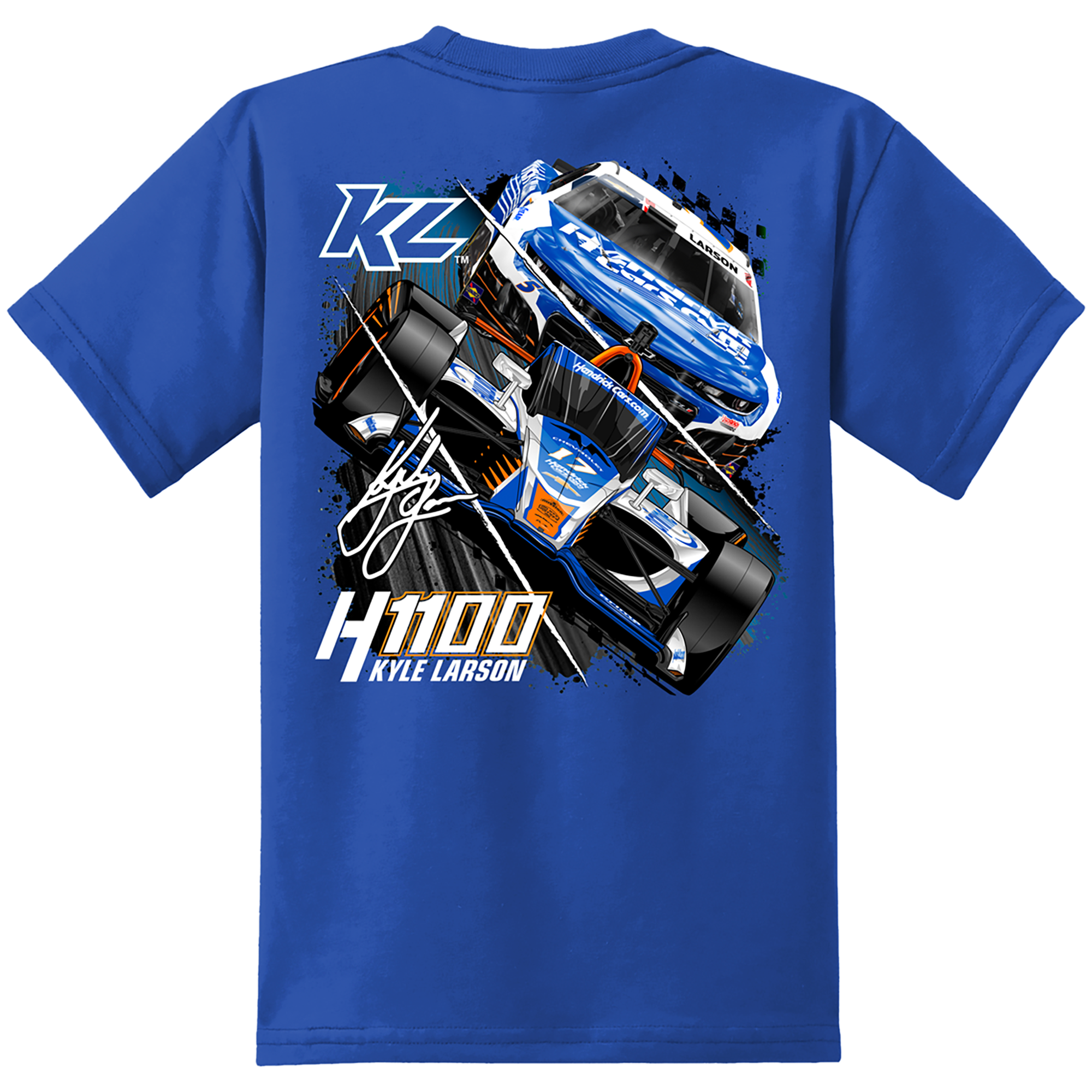 KL5/KL17 HendrickCars.Com H1100 Dual Design- Youth True Royal T-Shirt