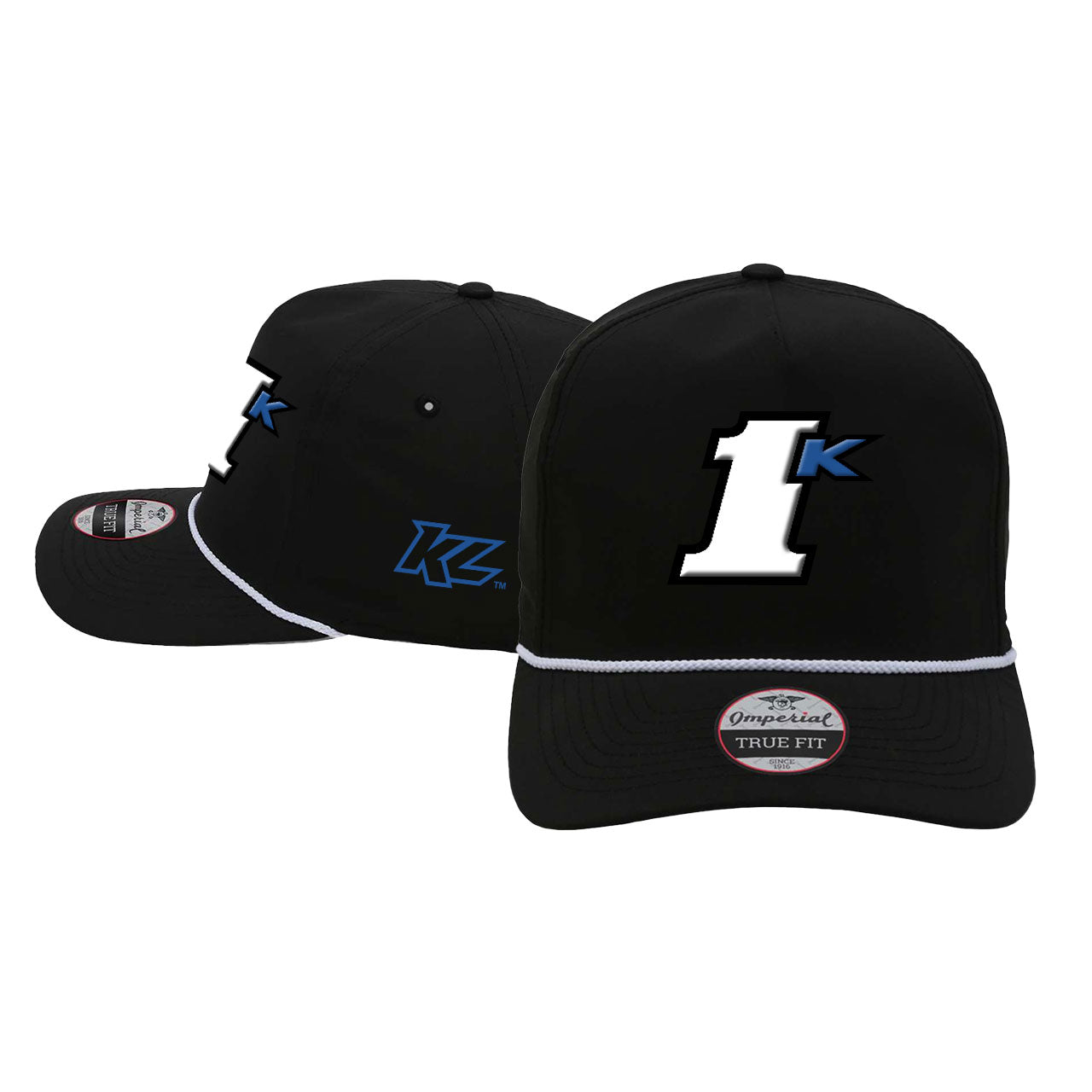 KL 1K Black/White Rope Snapback Hat – Shop Kyle Larson