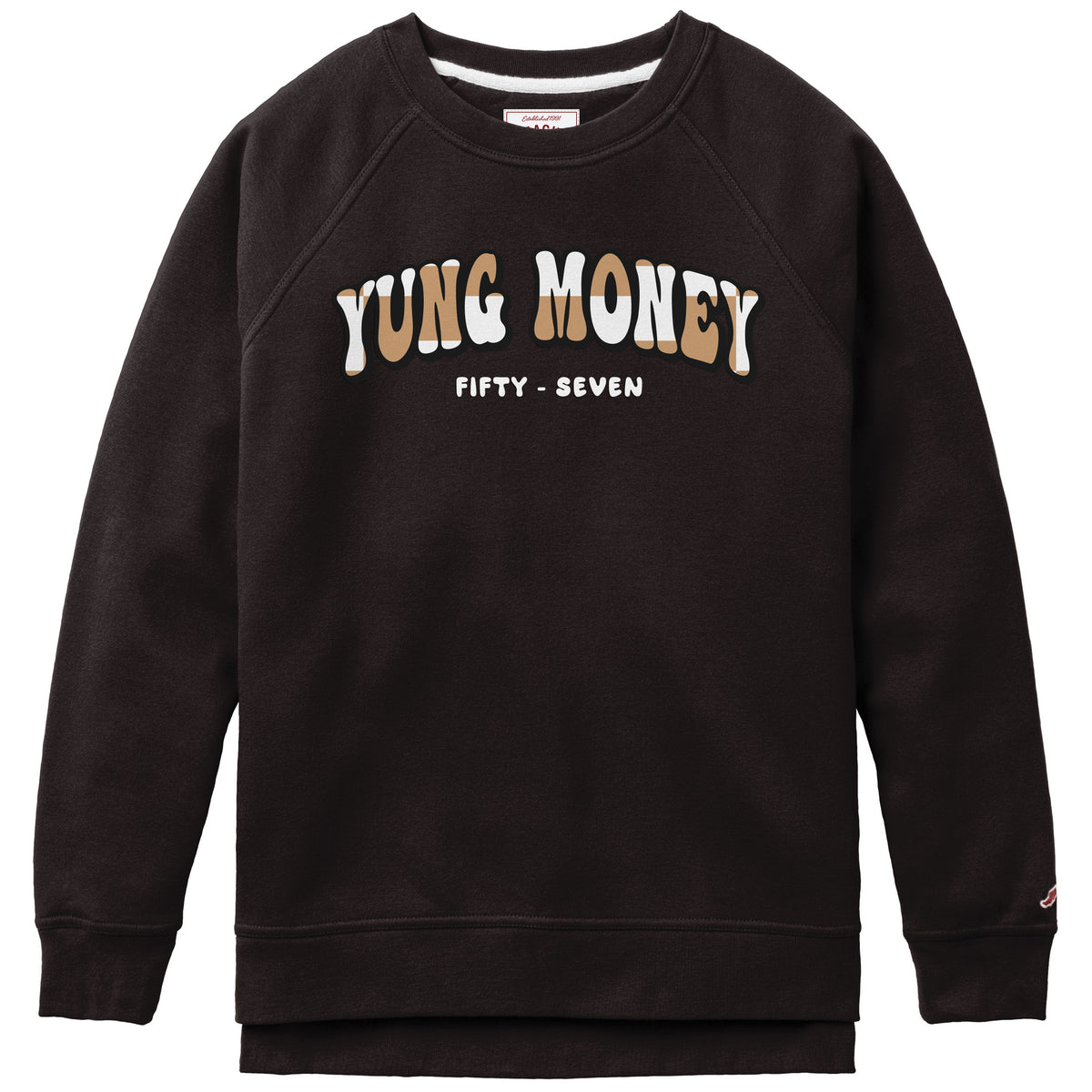 Yung Money Academy Crew- Adult Women's Black Crewneck Sweatshirt