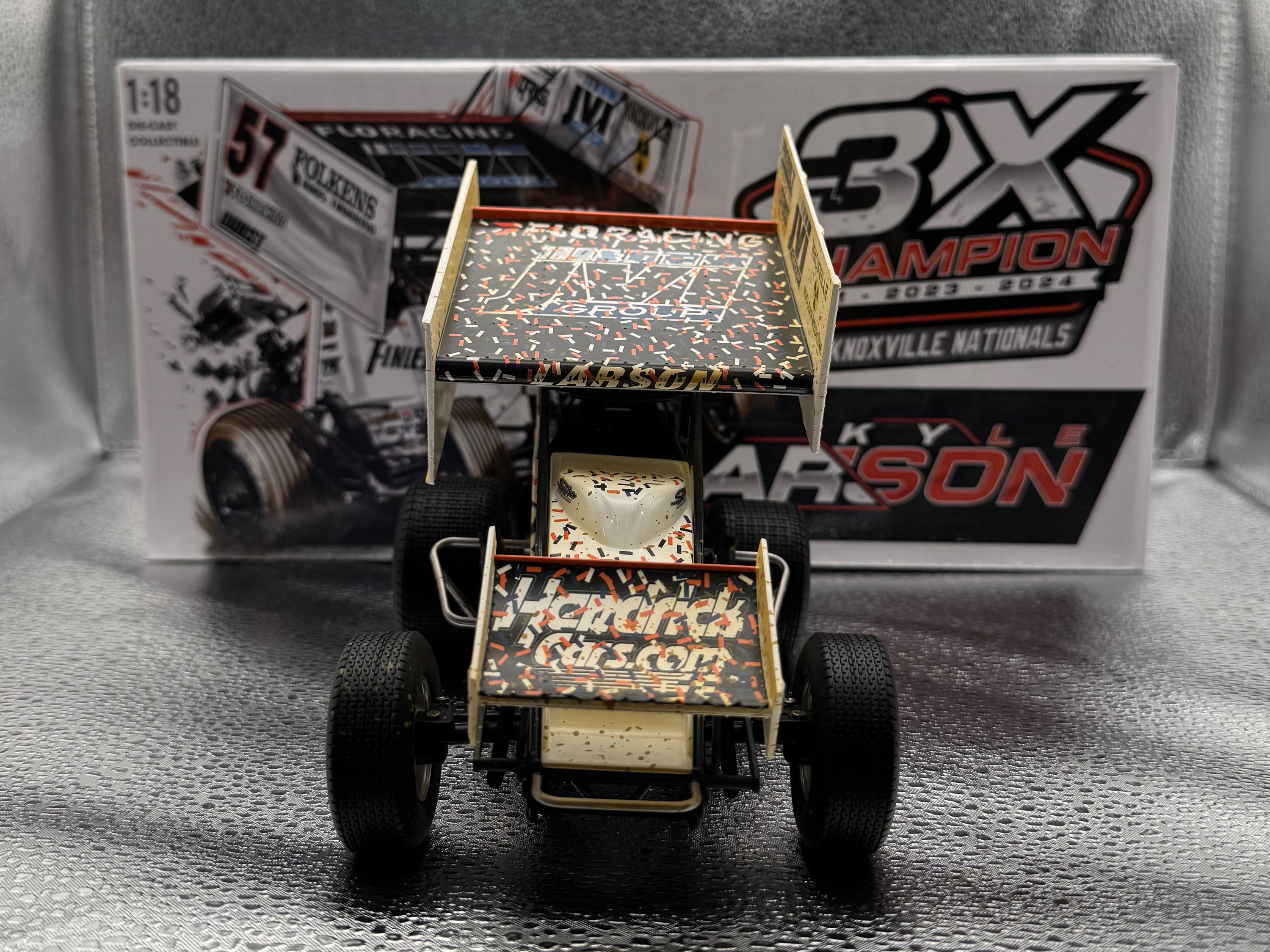 1:18 Scale 2024 No. 57 Knoxville Nationals Raced Win Version Diecast