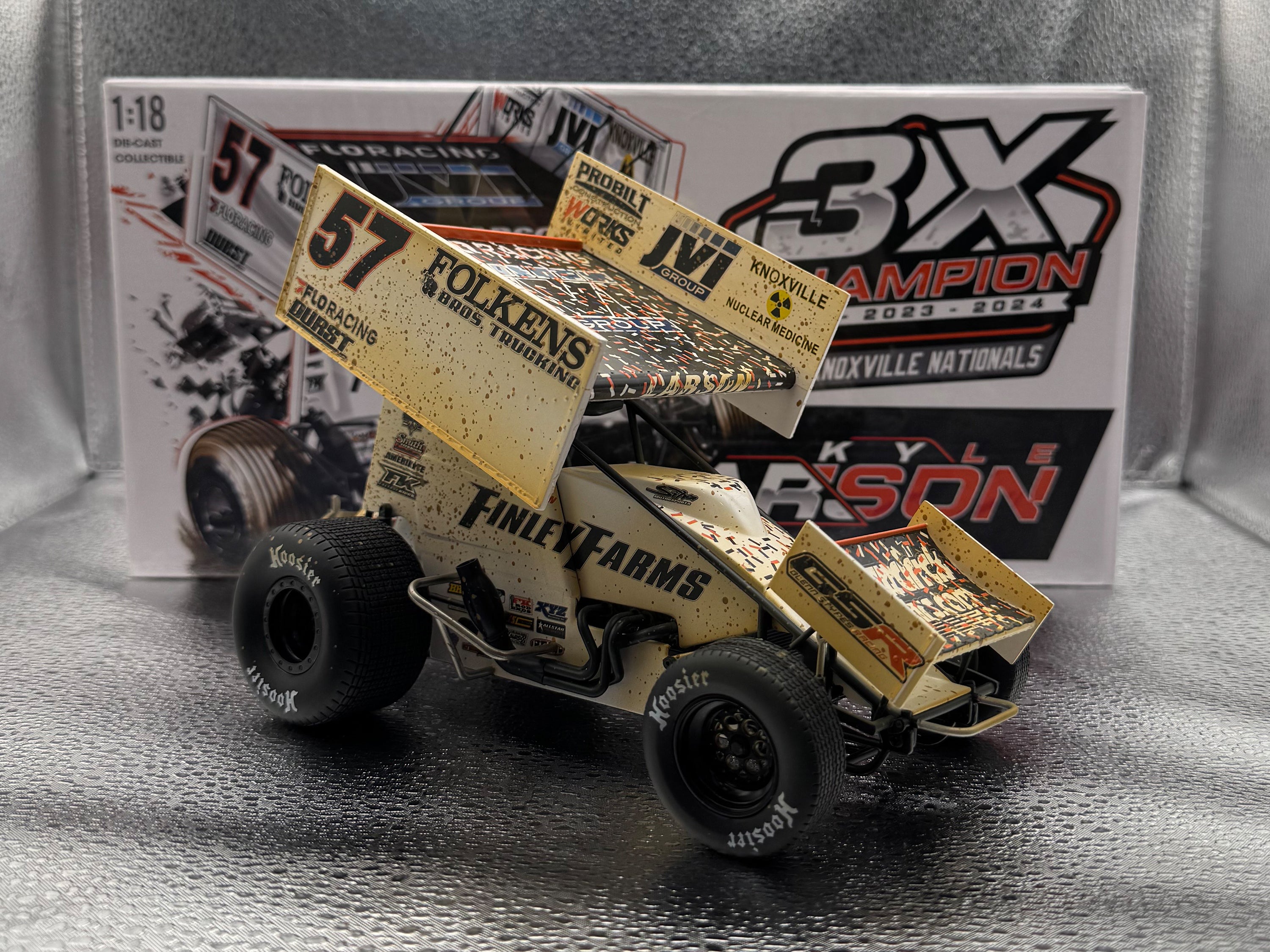 1:18 Scale 2024 No. 57 Knoxville Nationals Raced Win Version Diecast