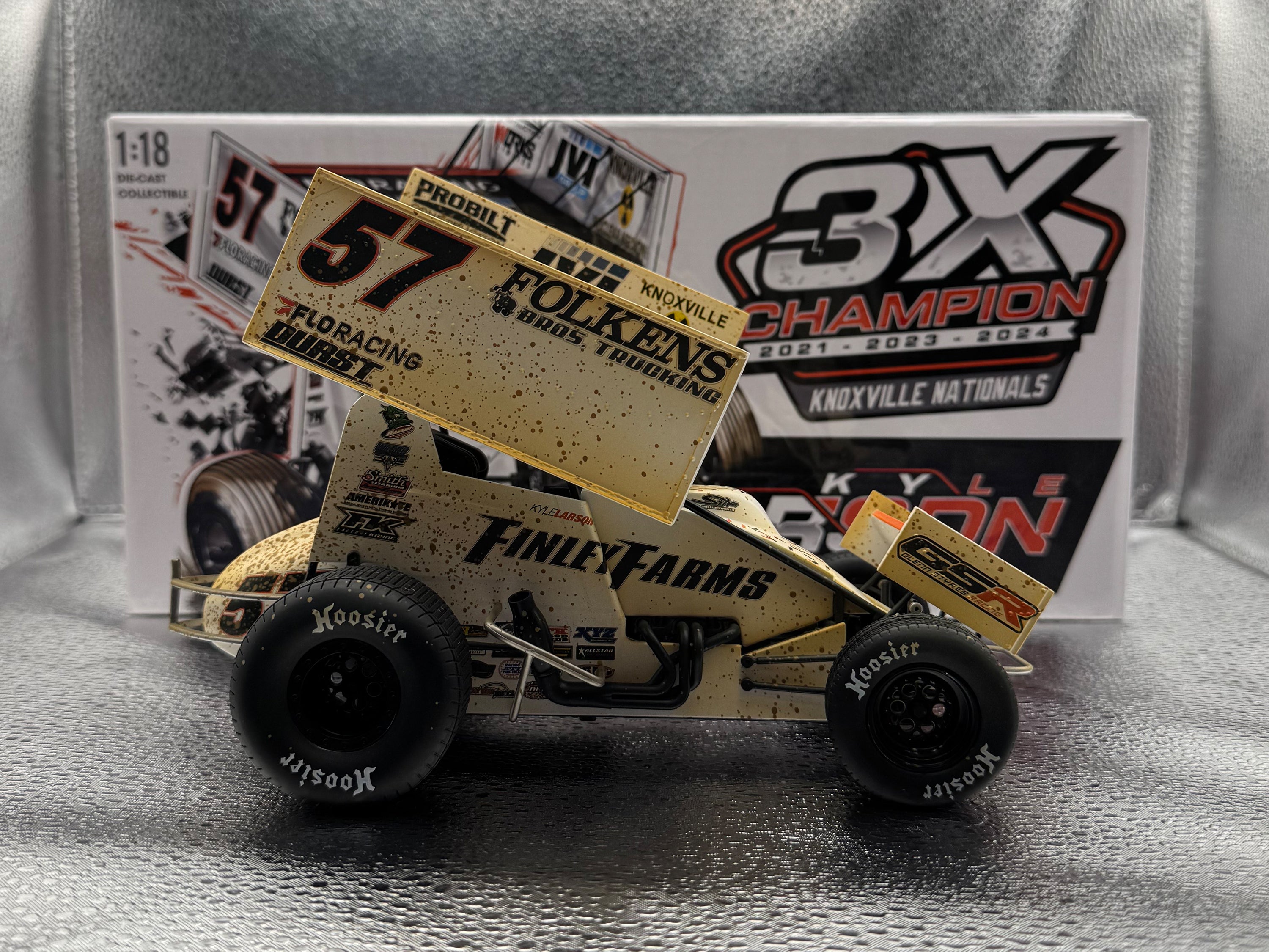 1:18 Scale 2024 No. 57 Knoxville Nationals Raced Win Version Diecast