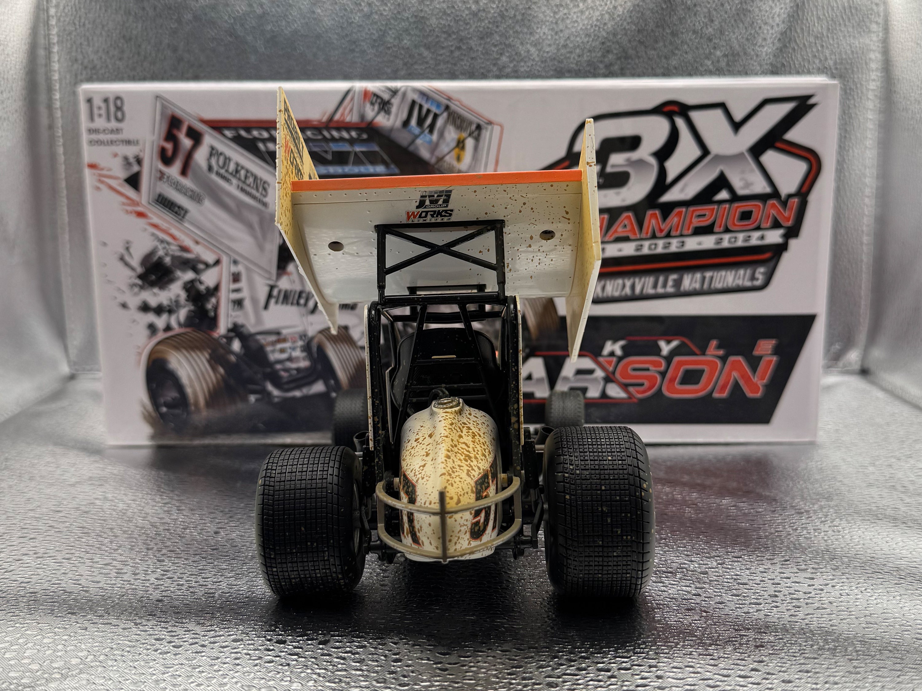 1:18 Scale 2024 No. 57 Knoxville Nationals Raced Win Version Diecast